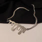 Minority Design Melted Ice Cream Titanium Steel Trendy Spice Girl Necklace Hip Hop Men and Women Trendy Versatile Lava Clavicle Chain