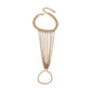 B1892 Personality Fashion Simple Bracelet Exaggerated Chain Tassel Niche Design Sense Fingers Trendy Jewelry