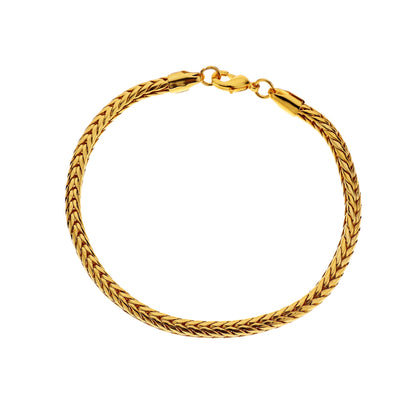 Fashion Simple Foxtail Chain Bracelet Copper Material Hip Hop Bracelet Jewelry