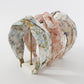 F4511TikTok fabric tie-dye cross retro fashion wide-brimmed Mori headband hairpin