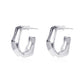 Exaggerated C-shaped geometric earrings ins cold personality retro metal earrings earrings female