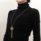 Jewelry INS Hollow Lotus Tassel Long Necklace Sweater Chain Female Simple Autumn and Winter Necklace