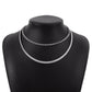 N1755 Jewelry Metal Texture Simple Snake Bone Chain Necklace Personality Trendy Sweet Cool Necklace