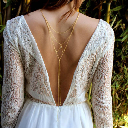 Jewelry Summer Clothes Accessories Fashion Street Shot Ladies Diamond Necklace Body Chain