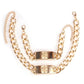 Exaggerated Fashion Bracelet Necklace Set Female Ins Hip Hop Retro Clavicle Chain Men and Women