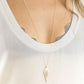 Women's Rhombus Pendant Necklace Simple and Exquisite Clavicle Chain Jewelry