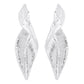 E1945ZA Geometric Irregular Distorted Leaf Earrings Exaggerated Cold Alloy Temperament Earrings Female