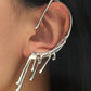 Exaggerated dripping wax personality trend lava earmuffs auricle ins cold retro earrings earrings female