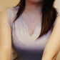 Fashion Design Simple and Exquisite Ladies Necklace Personality Zircon Pendant Clavicle Chain Boutique