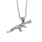 Personality Hip Hop Pistol Pendant Necklace Domineering Rifle Necklace Jewelry