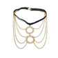 Sexy round double round chain leg chain female creative personality multi-layer long body chain jewelry