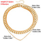 Jewelry street hip-hop trendy color stitching simple necklace female exaggerated multi-layer geometric chain necklace
