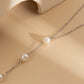 Jewelry Temperament Thin Chain Metal Necklace Female Simple Long Sexy Imitation Pearl Tassel Necklace
