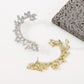 E1691 Jewelry Personalized Leaves Fresh Rhinestone Earrings Creative Dinner Party Earrings