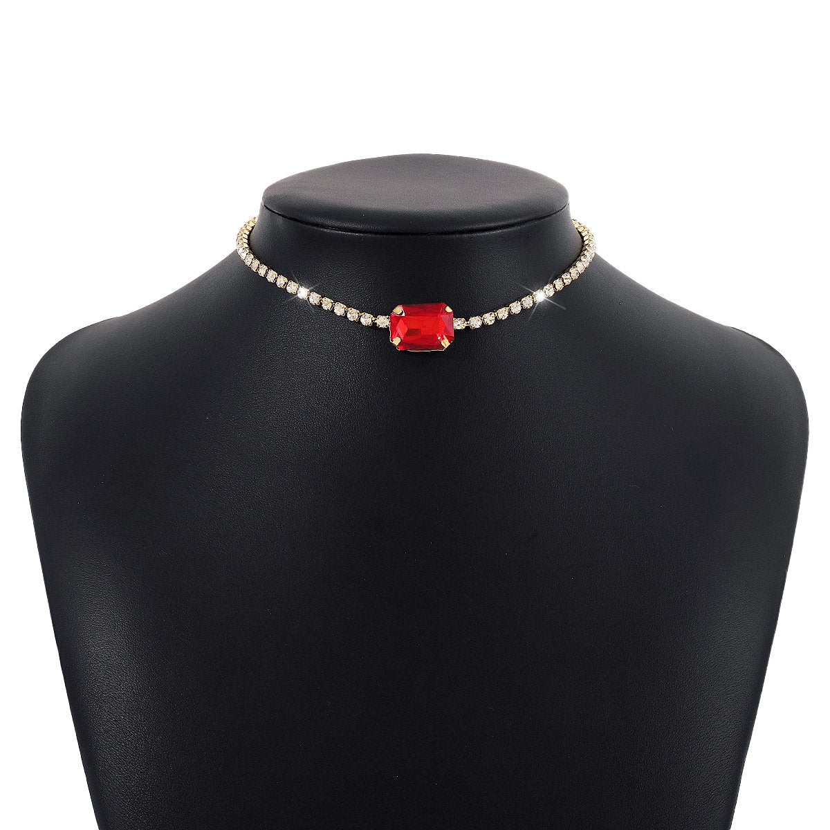 N1465 Temperament Light Luxury Short Clavicle Necklace Hong Kong Elegant Niche Diamond Inlaid Net Red Personality Necklace