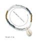 Stretch Single Layer Adjustable Foot Decoration Female Bohemia Shell Color Rice Beads Anklet