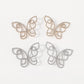 E1963 Minority Heavy Industry Light Luxury Romantic Butterfly Earrings Full of Diamond Personality Internet Celebrities Symmetrical Creative Earrings