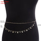 ins simple personality smart butterfly tassel pendant waist chain female color acrylic zircon metal waist ornament