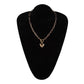 Jewelry chain can be opened peach heart pendant necklace ladies fashion simple temperament heart-shaped necklace