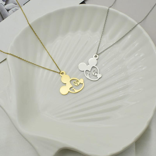Creative Mickey Necklace Mickey Mouse Stainless Steel Clavicle Chain