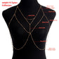 Ornament Simple Sexy Cross Bead Chain Chest Chain Female Sweet Cool Night Hanging Neck Tassel Body Chain
