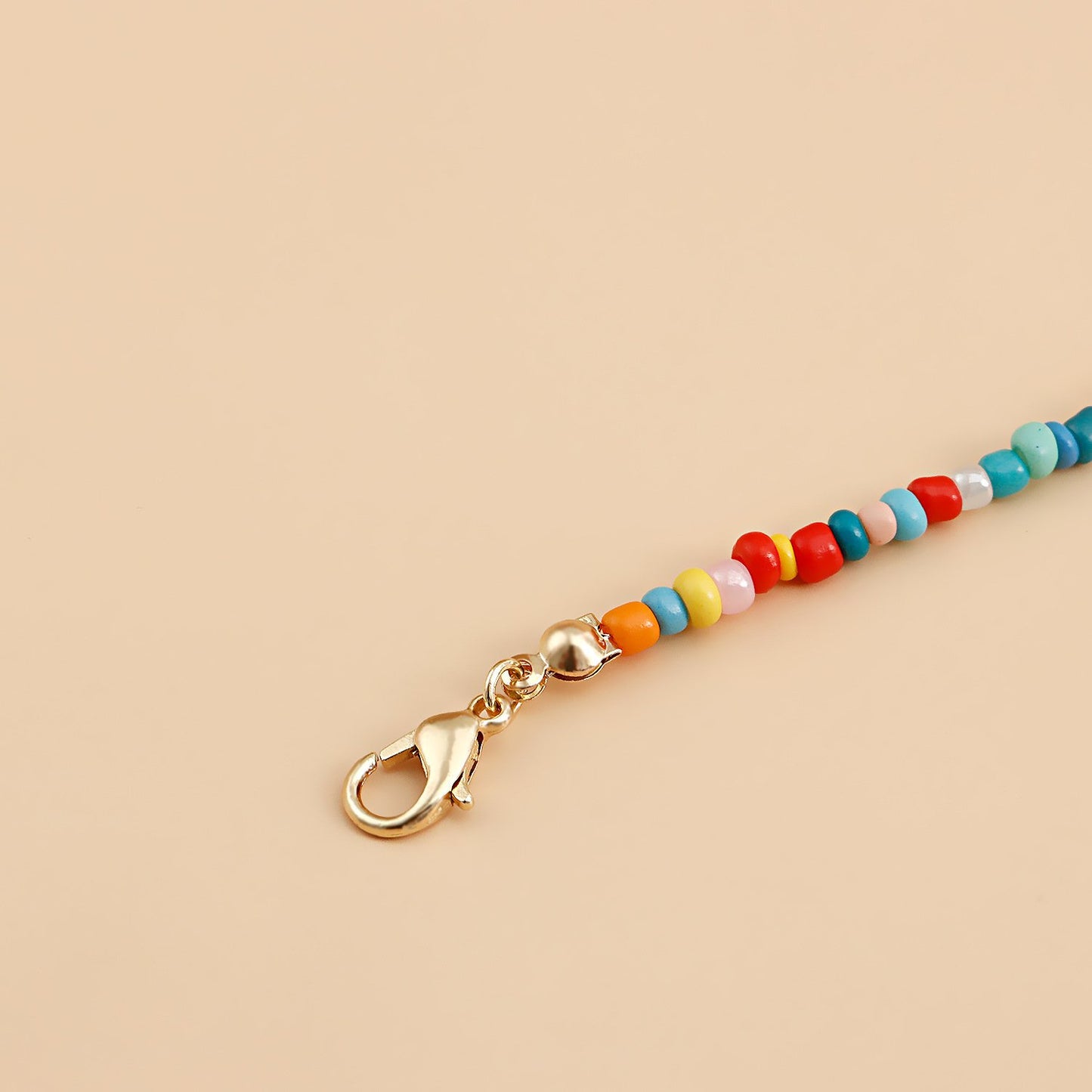 Jewelry Bohemian Colored Rice Beads Pearl Beaded Necklace Female Handwoven Necklace