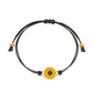 Summer small fresh couple sunflower bracelet Mori simple black rope bracelet for girlfriends and sisters hand rope gift