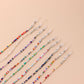 Jewelry Fashion Color Rice Beads Glasses Chain Simple Versatile Accessories 9-Piece Set