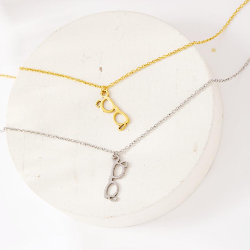 Film and Television Accessories Harry Potter Glasses Necklace Hip Hop Niche Design
