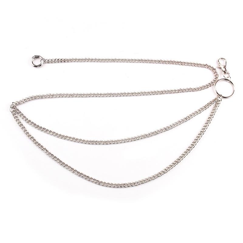 Fashionable double-layer temperament ring waist chain atmospheric simple sexy strand hollow ring decorative body chain