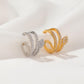 Retro diamond-studded snake-shaped ear clips without ear holes ins fashion personality simple c-shaped ear bone clip versatile earrings