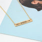 Popular Women's Trinkets Creative Alphabet Wanderer Rambler Outdoor Pendant Necklace Travel