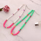 Jewelry casual color soft pottery choker necklace female fashion 6mm disc necklace necklace necklace
