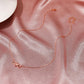 Knotted love necklace cold and simple 8-character heart-shaped cross clavicle chain ins niche design jewelry