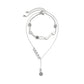 Jewelry Simple Metal Sequins Thin Chain Necklace Choker Niche Cold Pearl Necklace
