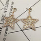 Five-pointed star earrings geometric diamond stud pearl earrings popular earrings stalls