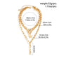 Jewelry versatile cross chain Y-shaped necklace simple star-shaped pendant tassel multi-layer necklace female