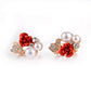 Ear Clip Temperament Exquisite Fashion Rhinestone Pearl Rose Butterfly Bridal Earbuckle Earrings