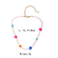 Trendy creative handmade pearl cute colorful feet short collarbone chain bohemian beautiful necklace