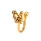 Fashion personality U-shaped fake nose ring diamond butterfly nose nail no hole nose clip piercing jewelry