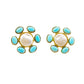 Jewelry fashion pearl turquoise earrings female minority design sense simple earrings jewelry