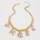 N9475 Geometric Exaggerated Necklace Net Red Punk Hip Hop Alphabet Necklace Full Diamond Light Luxury Chain Necklace