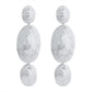 E1948 jewelry ZA exaggerated long heavy industry earrings personality level oval design sense earrings