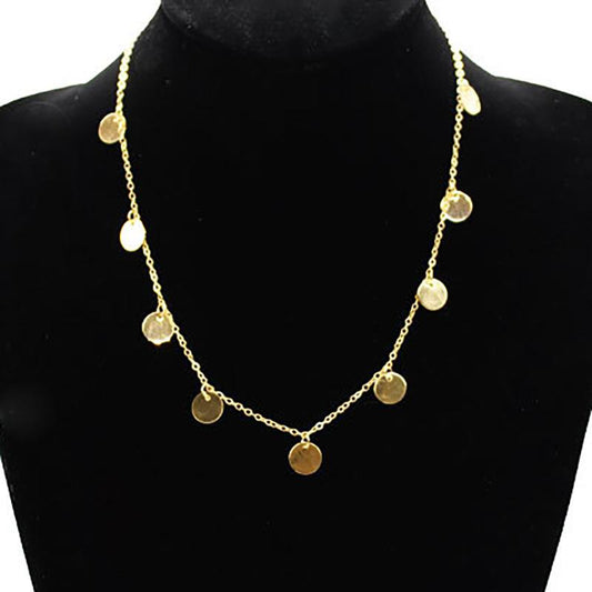 Rihanna's same stylish personality white sequin short necklace necklace