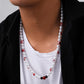 Trendy Men's Creative Pearl Drip Blood Halloween Necklace Personality Fashion Cool Temperament Necklace