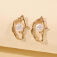 E8368 fashion style niche irregular pearl earrings earrings feminine elegant earrings fashion