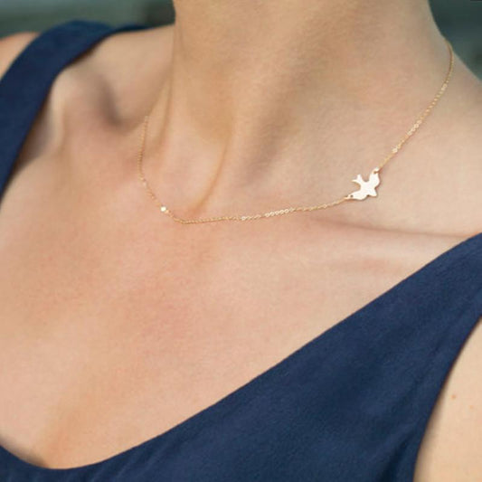 Necklace Peace Dove Bird Clavicle Chain Hot Style