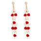 N9861 Fashion Creative Necklace Temperament Elegant Flower Earrings Girl Heart Simple Diamond Jewelry Set