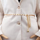 Women's Waist Chain Fashion Versatile Decorative Dress Metal Hooks Adjust Belt Accessories Hanging Bead Chain