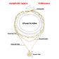 Jewelry fashion commuter temperament imitation pearl necklace hot girl multi-layer cool flower beaded necklace